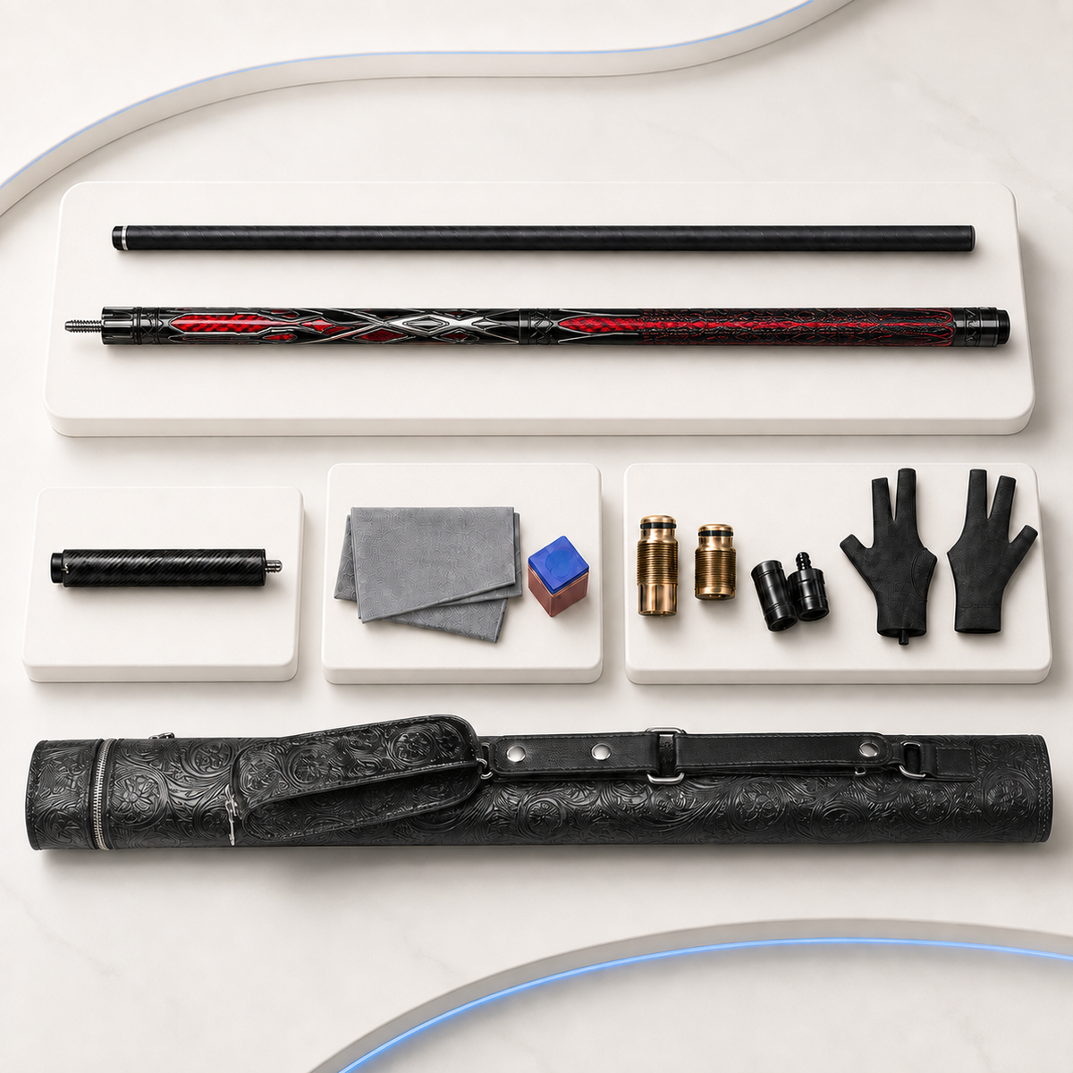 LANZEY Star Core T700 Carbon Fiber Break Cue — 13 mm Phenolic Tip - LANZEY
