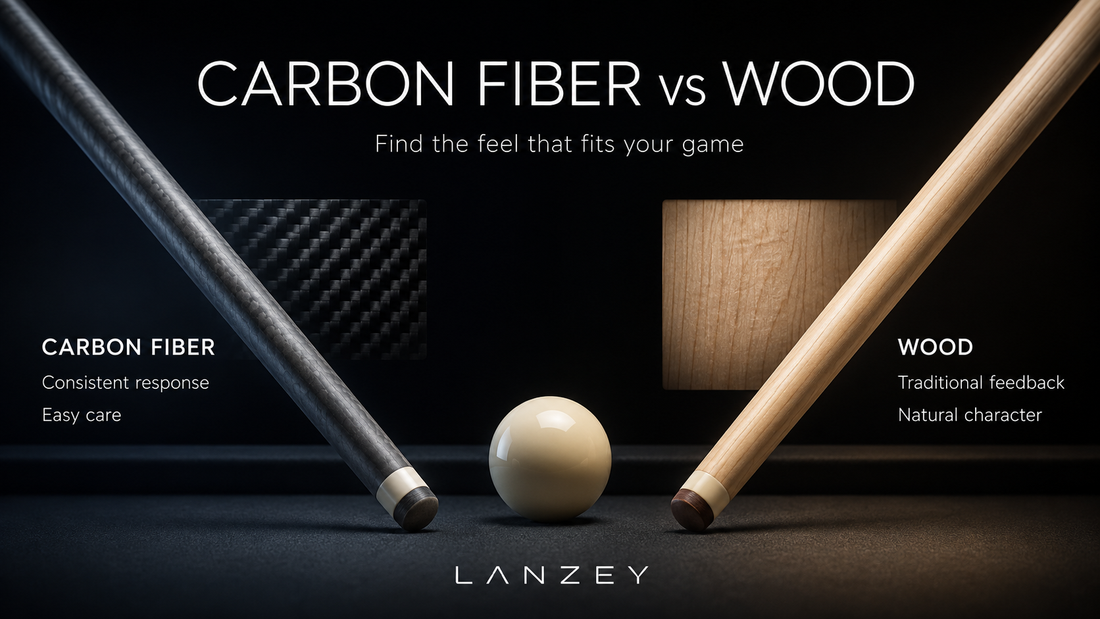 Carbon Fiber vs. Wood Pool Cues: Which Is Right for You?