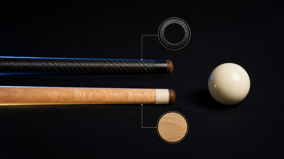 T700 Carbon Fiber vs. Maple Cue Shafts: What the Material Data Actually Says