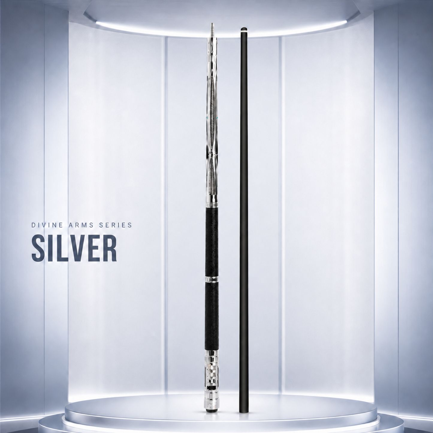 LANZEY Divine Arms T700 Carbon Fiber Pool Cue Set — 10-Piece Kit