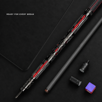 LANZEY T700 Carbon Fiber Break Cue – 13mm Phenolic Tip & Aerospace Aluminum Butt