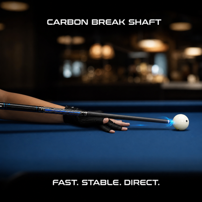 LANZEY Star Core T700 Carbon Fiber Break Cue — 13 mm Phenolic Tip