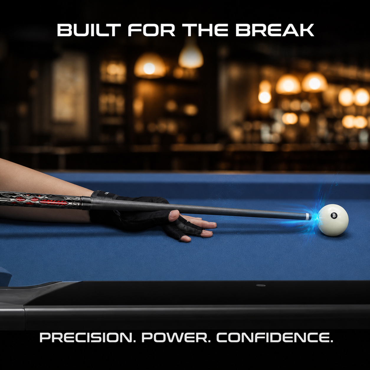 LANZEY Star Core T700 Carbon Fiber Break Cue — 13 mm Phenolic Tip