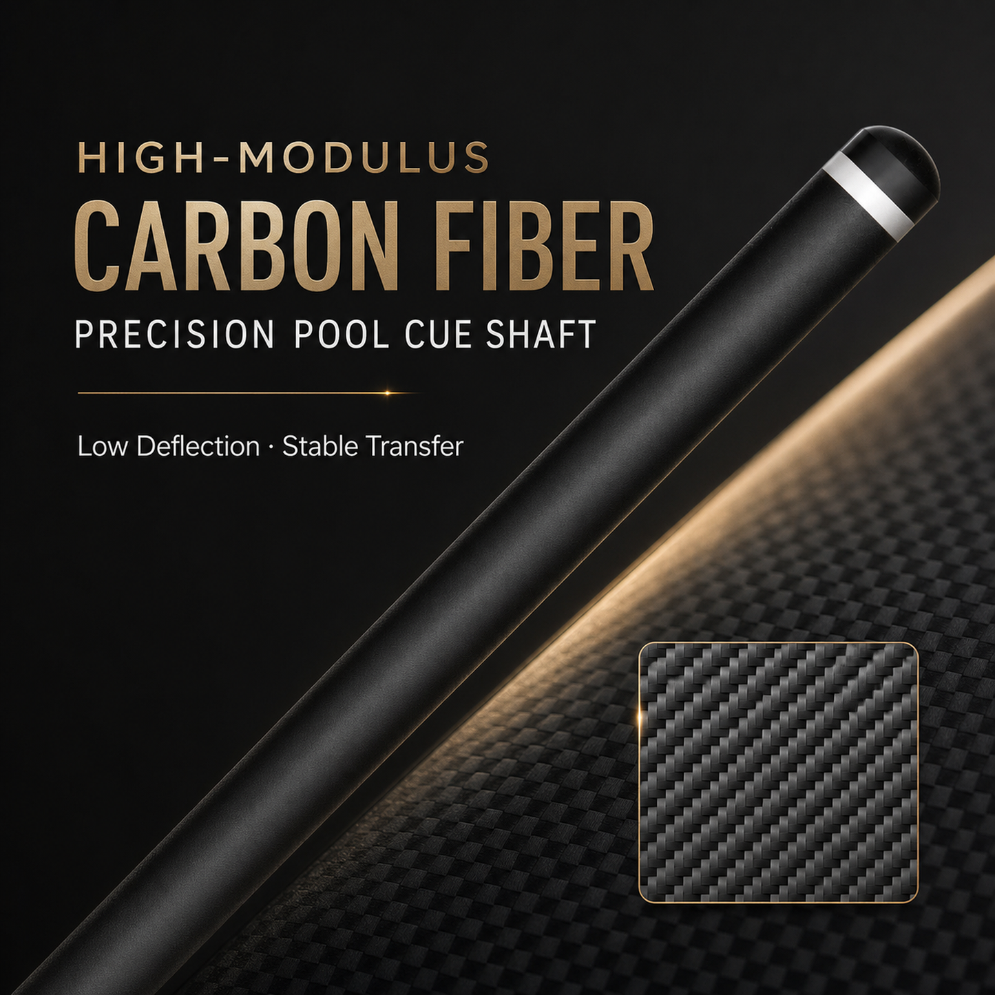LANZEY Divine Arms Series Carbon Fiber Pool Cue Set | T700 Shaft, Aluminum Alloy Butt, Adjustable Weight & 10-Piece Accessory Kit