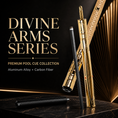 LANZEY Divine Arms Series Carbon Fiber Pool Cue | T700 Shaft, Aluminum Alloy Butt, Extension & Adjustable Weight System