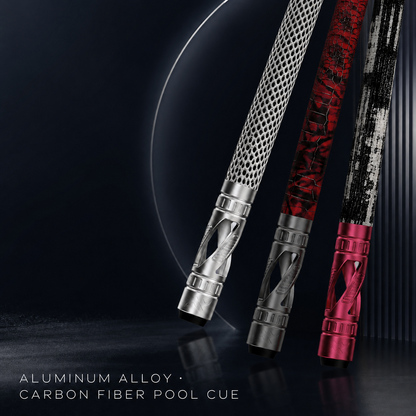 LANZEY X-Series Carbon Fiber Pool Cue | Adjustable Weight, Low-Deflection Shaft & Carbon Fiber Extension