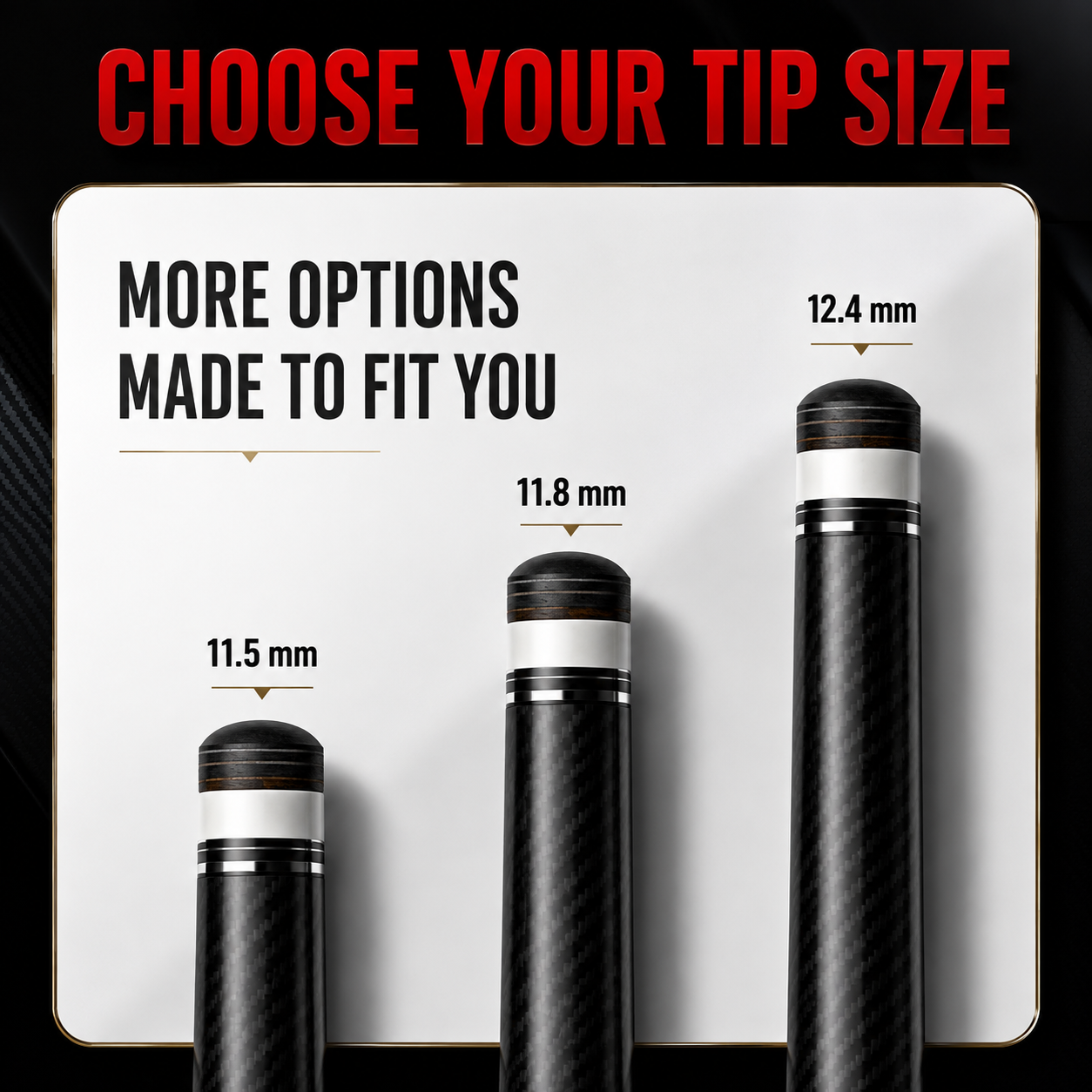 LANZEY X-Series Carbon Fiber Pool Cue | Adjustable Weight, Low-Deflection Shaft & Carbon Fiber Extension