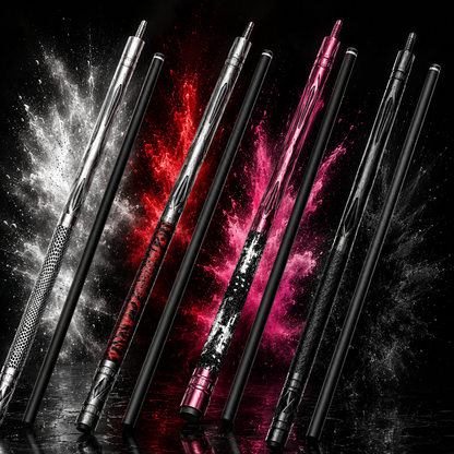 LANZEY X-Series Carbon Fiber Pool Cue | Adjustable Weight, Low-Deflection Shaft & Carbon Fiber Extension