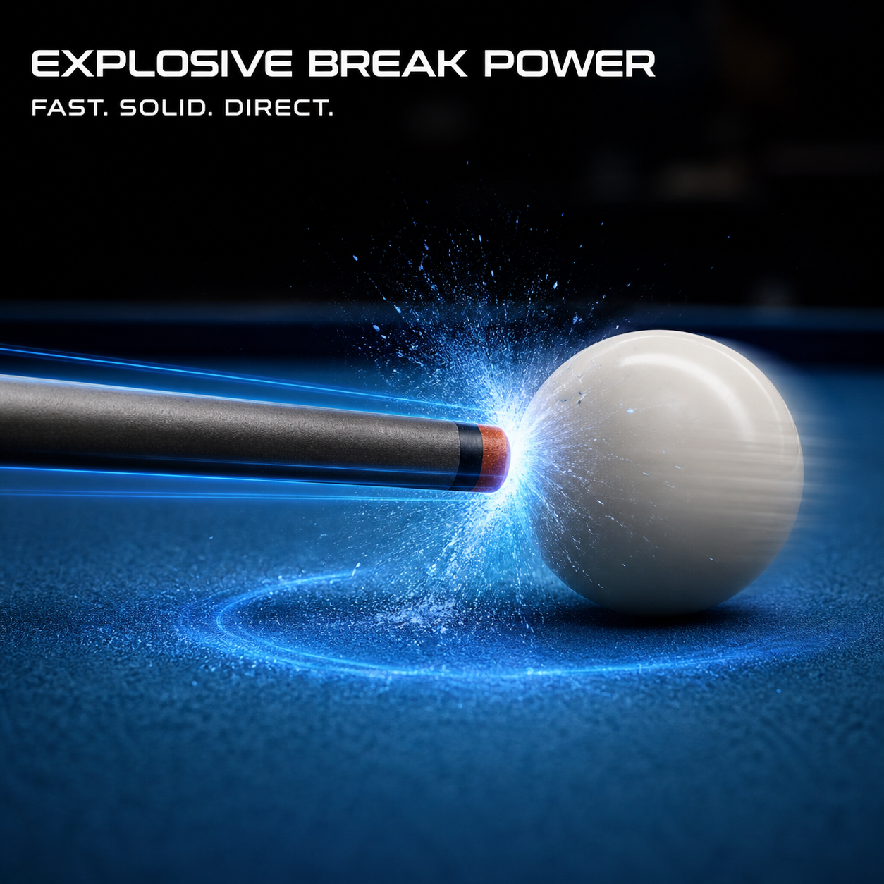 LANZEY Star Core T700 Carbon Fiber Break Cue — 13 mm Phenolic Tip