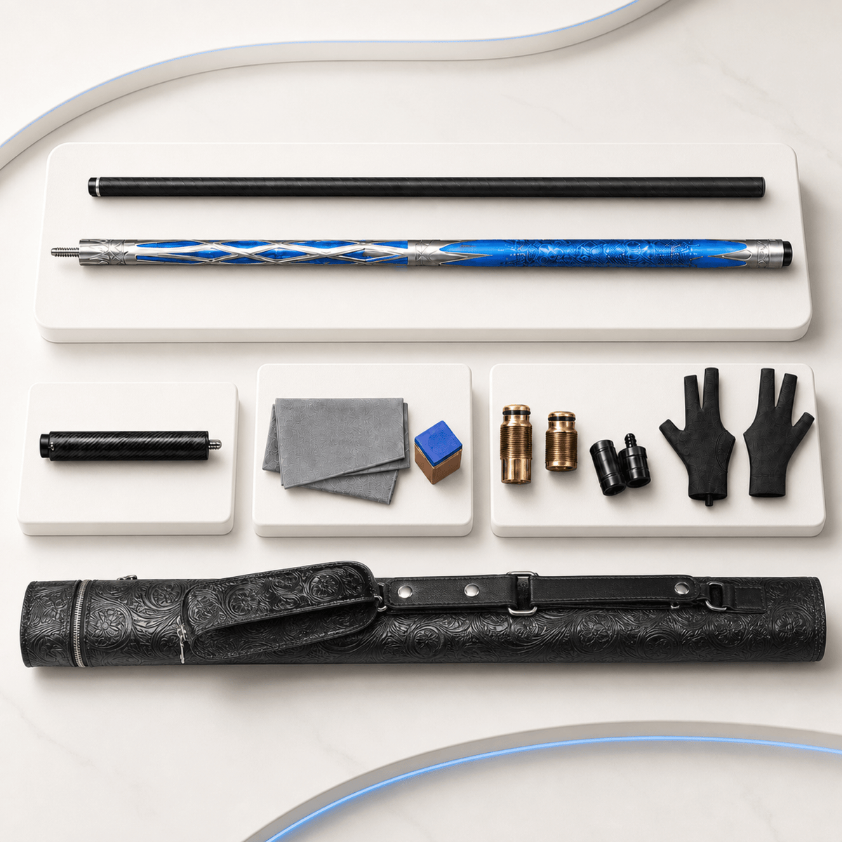 LANZEY Stellar T700 Carbon Fiber & Aluminum Cue Set